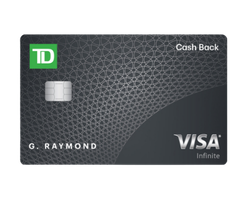 TD Cash Back Visa Infinite Card - TD Cash Back credit card